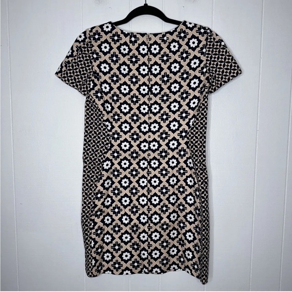 Boden Women's Pippa Floral Shift Knee Length Dress Pockets Navy Blue Peach Sz 12 - Picture 12 of 14